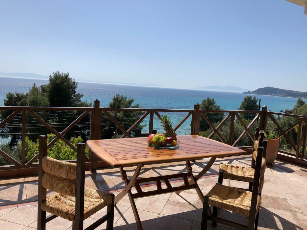 Unique Sea View House Villa Kalándra Kültér fotó
